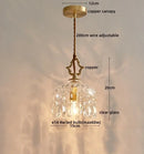 GobekUsa Crystal Glass LED Wall Sconce - Luxury French Stair Light for Home Decor