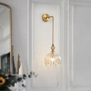 GobekUsa Crystal Glass LED Wall Sconce - Luxury French Stair Light for Home Decor