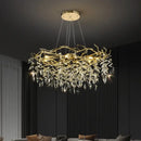 GobekUsa Golden Branch Ceiling Crystal Chandelier – Luxury Indoor Lighting Fixture