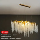 GobekUsa Crystal Tassel LED Chandeliers for Luxury Home Decor