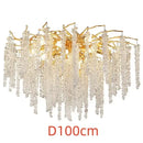 GobekUsa Crystal Tassel LED Chandeliers for Luxury Home Decor