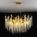 GobekUsa Crystal Tassel LED Chandeliers for Luxury Home Decor