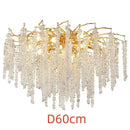GobekUsa Crystal Tassel LED Chandeliers for Luxury Home Decor