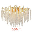 GobekUsa Crystal Tassel LED Chandeliers for Luxury Home Decor