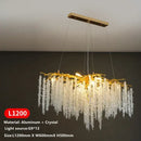 GobekUsa Crystal Tassel LED Chandeliers for Luxury Home Decor