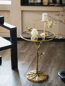 GobekUsa Brass Bird Side Table - Luxury Living Room Sofa Table for Creative Home Decor