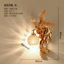 GobekUsa Dragon Phoenix Wall Light: Luxury Decor for Living Room, Bedroom, Staircase