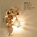 GobekUsa Dragon Phoenix Wall Light: Luxury Decor for Living Room, Bedroom, Staircase