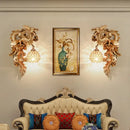 GobekUsa Dragon Phoenix Wall Light: Luxury Decor for Living Room, Bedroom, Staircase