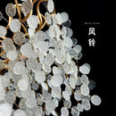 GobekUsa Grapes Crystal Chandelier: Luxury Golden Copper Pendant Light for Living Room Bedroom