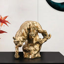 GobekUsa Golden Leopard Resin Panther Figurine: Luxury Home Office Decor & Gift