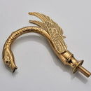 GobekUsa Golden Swan Dual Handle Bathroom Faucet, Luxury Gold Finish Basin Tap