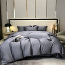 GobekUsa Egyptian Cotton Bedding Set - Solid Color Sheet Pillowcase Duvet Cover