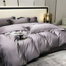 GobekUsa Egyptian Cotton Bedding Set - Solid Color Sheet Pillowcase Duvet Cover
