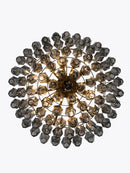GobekUsa Gray Glass Chandelier | Luxury Purple Light Fixture