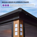 Alora Oasis Luxury Heavy-Duty Hardtop Sunroom With Aluminum Frame And LED Lights (SAK79102)