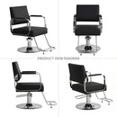 Luxury Height-Adjustable Barber Chair With 360-Degree Swivel (SAK64103) by SAKSBY WHOLESALE