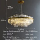 GobekUsa Luxury LED Crystal Chandelier for Home Decor