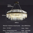 GobekUsa Luxury LED Crystal Chandelier for Home Decor