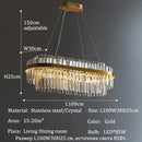 GobekUsa Luxury LED Crystal Chandelier for Home Decor