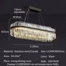 GobekUsa Luxury LED Crystal Chandelier for Home Decor