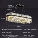 GobekUsa Luxury LED Crystal Chandelier for Home Decor