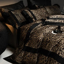 GobekUsa Leopard Print Luxury Bedding Set - Queen/King Size Duvet Cover, Sheet, Pillowcases