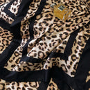 GobekUsa Leopard Print Lyocell Cotton Bedding Set, Luxury Duvet Cover, Sheet & Pillowcases