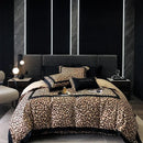 GobekUsa Leopard Print Lyocell Cotton Bedding Set, Luxury Duvet Cover, Sheet & Pillowcases