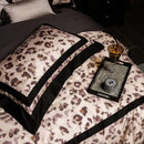 GobekUsa Leopard Print Luxury Bedding Set Queen King Size Duvet Cover Sheet Pillowcases