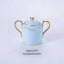 GobekUsa Bone China Coffee Set Tea Luxury Porcelain Set with Teapot and Cups