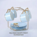 GobekUsa Bone China Coffee Set Tea Luxury Porcelain Set with Teapot and Cups