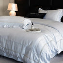 GobekUsa Light Champagne Luxury Embroidery Bedding Set with 1000TC Egyptian Cotton - 4Pcs