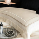 GobekUsa Light Champagne Luxury Embroidery Bedding Set with 1000TC Egyptian Cotton - 4Pcs