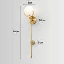 GobekUsa Marble & Copper Wall Lamp for TV Background, Restaurants, Bedroom - Luxury Decor