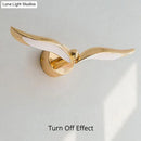 GobekUsa Luxury minimalist creative seagull wall lamp for Bedroom Living room background wall Light