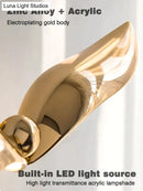GobekUsa Luxury minimalist creative seagull wall lamp for Bedroom Living room background wall Light