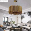 GobekUsa Maddison - Luxury Modern Round Gold Chandelier For Living Room