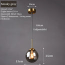 GobekUsa Luxury Nordic LED Chandelier with Glass Shades