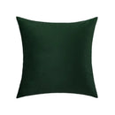 Luxury olive green velvet pillow case living room decor by Decorbites