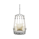 Alora Luxury Outdoor Hanging Basket Porch Swing Chair With UV Resistant Cushions (SAK95678)