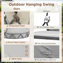 Alora Luxury Outdoor Hanging Basket Porch Swing Chair With UV Resistant Cushions (SAK95678)