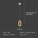 GobekUsa Crystal Rings Chandelier: Staircase Luxury LED Lighting Fixture