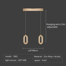 GobekUsa Crystal Rings Chandelier: Staircase Luxury LED Lighting Fixture