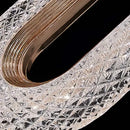 GobekUsa Crystal Rings Chandelier: Staircase Luxury LED Lighting Fixture