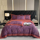 GobekUsa Egyptian Cotton Flower Bedding Set, Luxury 1000TC Duvet Cover, Sheets, Pillowcases