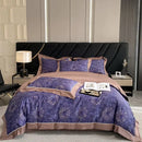 GobekUsa Egyptian Cotton Flower Bedding Set, Luxury 1000TC Duvet Cover, Sheets, Pillowcases