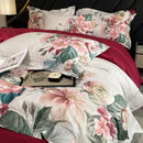 GobekUsa Egyptian Cotton Flower Bedding Set, Luxury 1000TC Duvet Cover, Sheets, Pillowcases