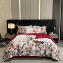 GobekUsa Egyptian Cotton Flower Bedding Set, Luxury 1000TC Duvet Cover, Sheets, Pillowcases