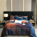 GobekUsa Egyptian Cotton Flower Bedding Set, Luxury 1000TC Duvet Cover, Sheets, Pillowcases